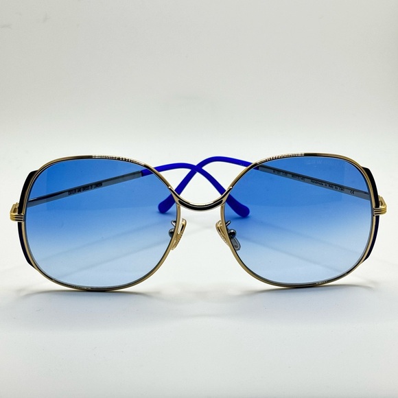 Cutler and Gross - sunglasses 60-17-140, gold / blue frames gradient blue lens - Picture 9 of 13
